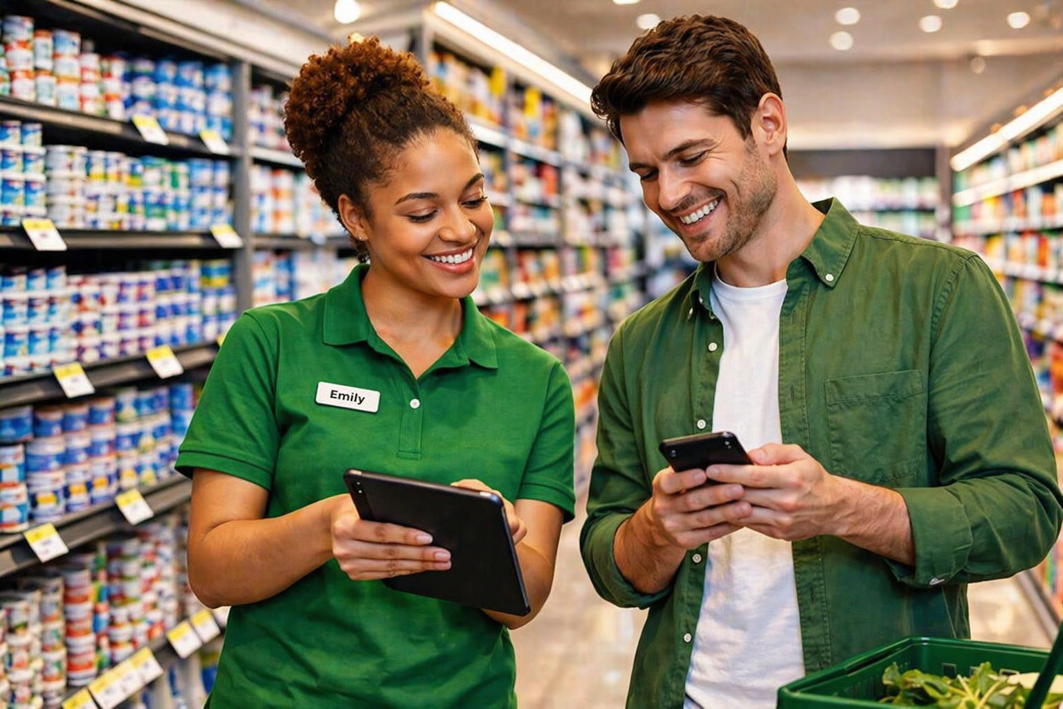 retail execution workforce using mobile tools to review in-store data