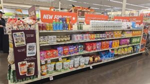 Survey partnered with BjornQorn at Sprouts. Modular example showing a defined shelf section.