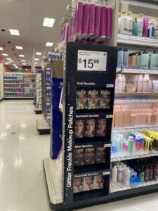 Survey supported Fazit Beauty at Target. Side cap execution example. 